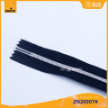 No.3 Plated Silber Zähne Nylon Zipper ZN20006